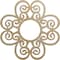 Ekena Millwork Cohen Wood Fretwork Pierced Ceiling Medallion, Hickory, 22"OD x 7 1/2"ID x 1/4"T CMWP22X22X0250COHI - alternate 1